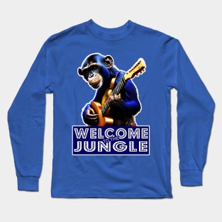 OG GUITARIST CHIMP - Welcome To The Jungle Long Sleeve T-Shirt